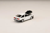 Toyota Sprinter Trueno Keiichi Tsuchiya Street Tune 1998 (White/Black) - HOBBY JAPAN - 1:64 Modellauto 1/64