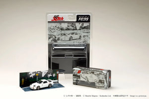 Mazda RX-7 (FC3S) Red Suns Ryosuke Takahashi VS Takumi Fujiwara Initial D Diorama Set - HOBBY JAPAN - 1:64