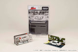Mitsubishi Lancer RS Evolution IV Seiji Hiwaki VS Takumi Fujiwara Initial D Diorama Set - HOBBY JAPAN - 1:64 Modellauto 1/64