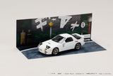 Mazda RX-7 (FC3S) Red Suns Ryosuke Takahashi VS Takumi Fujiwara Initial D Diorama Set Re-release with a special collectible card included - HOBBY JAPAN - 1:64 Modellauto 1/64