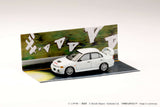 Mitsubishi Lancer RS Evolution IV Seiji Hiwaki VS Takumi Fujiwara Initial D Diorama Set Re-release with a special collectible card included - HOBBY JAPAN - 1:64 Modellauto 1/64