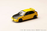 Honda Civic (EK9) Tomoyuki Tachi/Todo School VS Takumi Initial D Diorama Set Re-release with a special collectible card included - HOBBY JAPAN - 1:64 Modellauto 1/64