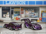 RWB 993 Army Girl High Tail (Purple) - Street Warrior - 1:64 Modellauto 1/64