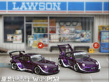 RWB 993 Army Girl High Tail (Purple) - Street Warrior - 1:64 Modellauto 1/64