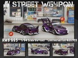 RWB 993 Army Girl High Tail (Purple) - Street Warrior - 1:64 Modellauto 1/64