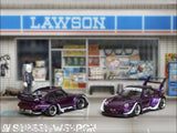 RWB 993 Army Girl Low Tail (Purple) - Street Warrior - 1:64 Modellauto 1/64