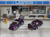 RWB 993 Army Girl High Tail (Purple) - Street Warrior - 1:64 Modellauto 1/64