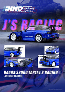 Honda S2000 (AP1) J'S Racing (Blue) - INNO64 - 1:64