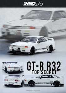 Nissan Top Secret Skyline GT-R (R32) (White) - INNO64 - 1:64