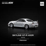 Nissan Skyline GT-R (R33) Nismo 400R (White) - Pop Race - 1:64
