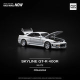 Nissan Skyline GT-R (R33) Nismo 400R (White) - Pop Race - 1:64