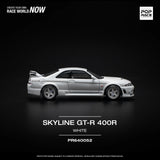 Nissan Skyline GT-R (R33) Nismo 400R (White) - Pop Race - 1:64