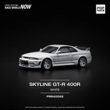 Nissan Skyline GT-R (R33) Nismo 400R (White) - Pop Race - 1:64