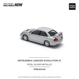 Mitsubishi Lancer Evolution IV (Steel Silver Metallic) - Pop Race - 1:64