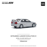 Mitsubishi Lancer Evolution IV (Steel Silver Metallic) - Pop Race - 1:64