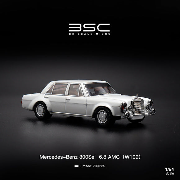 Mercedes-Benz 300SEL 6.8 AMG (W109) (White) - BSC - 1:64