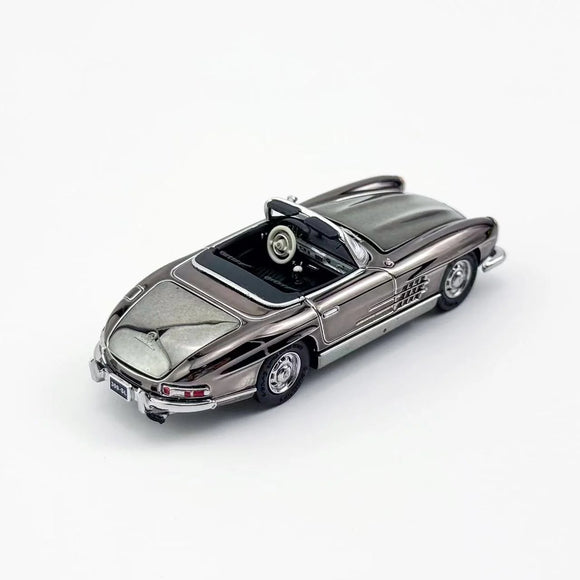 Mercedes-Benz 300SL Roadster 1957 (Chrome) - MINI GT - 1:64