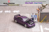 Nissan Skyline GT-R (BCNR33) (Gloss Purple) - Focal Horizon - 1:64 Modellauto 1/64