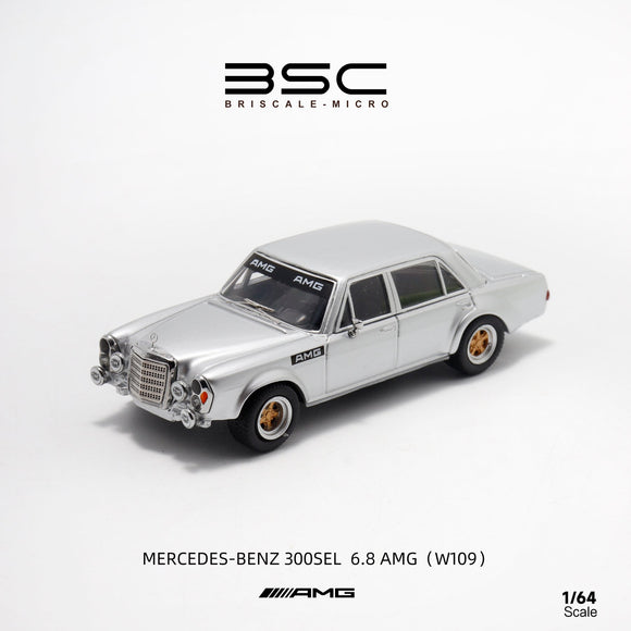 Mercedes-Benz 300SEL 6.8 AMG (W109) (Silver) - BSC - 1:64