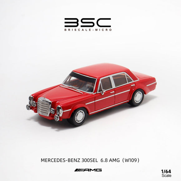 Mercedes-Benz 300SEL 6.8 AMG (W109) (Red) - BSC - 1:64