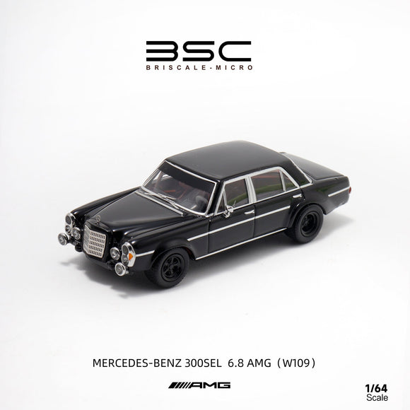 Mercedes-Benz 300SEL 6.8 AMG (W109) (Black) - BSC - 1:64