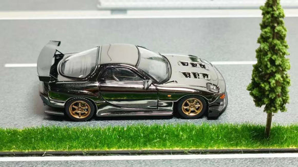 Mazda RX-7 (FD3S) (Chrome Black) - My Model Collect - 1:64