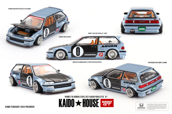 Honda Civic (EF) Kaido Roulette V1 - MINI GT - 1:64