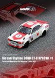 Nissan Skyline 2000 GT-R (KGC10) #1 Takahashi Kunimitsu Fuji Masters 250km 1971 - INNO64 - 1:64