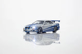 [Preorder] Nissan Skyline GT-R (R34) Fast & Furious with Led System - Kyosho - 1:64 Modellauto 1/64