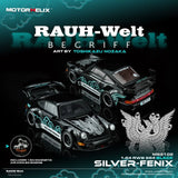 RWB 964 Silver-Fenix Art By Toshikazu Nozaka with Magnetic Air-Cooled Engine - MotorHelix - 1:64 Modellauto 1/64