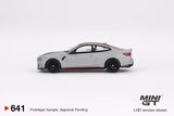 BMW M4 CSL (LHD) (Frozen Brooklyn Grey Metallic) - MINI GT - 1:64