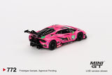 Lamborghini Huracán GT3 EVO2 #83 Iron Dames 2023 IMSA Daytona 24 Hrs - MINI GT - 1:64 Modellauto 1/64