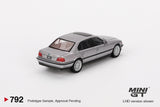 BMW 750iL (LHD) (Aspen Silver Metallic) - MINI GT - 1:64 - Modelcars Passion