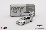 Mercedes-Benz 190E 2.5-16 Evolution II (LHD) (Astral Silver) - MINI GT - 1:64 - Modelcars Passion