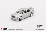 Mercedes-Benz 190E 2.5-16 Evolution II (LHD) (Astral Silver) - MINI GT - 1:64 - Modelcars Passion