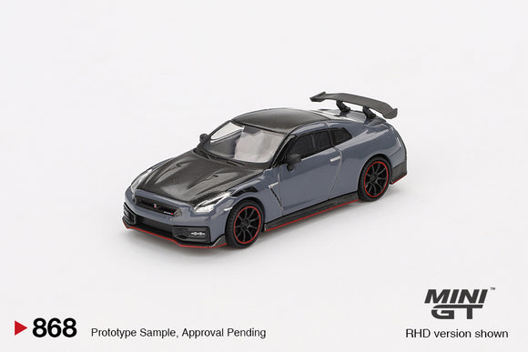Nissan GT-R Nismo (R35) 2024 (LHD) (Stealth Gray) - MINI GT - 1:64