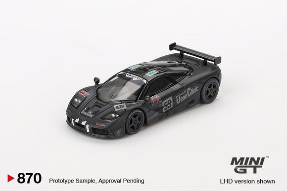 McLaren F1 GTR #59 1995 Le Mans 24 Hours Winner Post-Race Weathered - MINI GT - 1:64