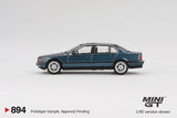 BMW 750iL (LHD) (Sorrento Blue Metallic) - MINI GT - 1:64 - Modelcars Passion