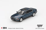 BMW 750iL (LHD) (Sorrento Blue Metallic) - MINI GT - 1:64 - Modelcars Passion