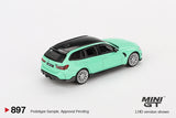 BMW M3 M Performance Touring (LHD) (Mint Green) - MINI GT - 1:64