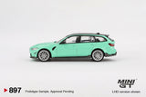 BMW M3 M Performance Touring (LHD) (Mint Green) - MINI GT - 1:64
