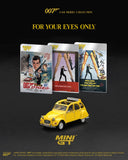 Citroën 2CV James Bond “Rien Que Pour Vos Yeux” - MINI GT - 1:64 Modellauto 1/64