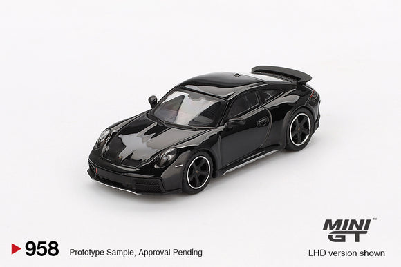 Porsche 911 (992) Dakar (LHD) (Black) - MINI GT - 1:64
