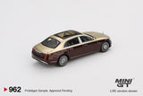 Mercedes-Maybach S 680 (LHD) (Gold/Dark Red Metallic) - MINI GT - 1:64