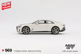 Bentley Batur Bonneville (LHD) (Pearl White) - MINI GT - 1:64 Modellauto 1/64