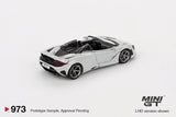 McLaren 750S Spider (LHD) (Cirrus Grey) - MINI GT - 1:64