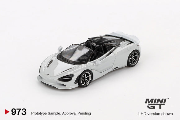 McLaren 750S Spider (LHD) (Cirrus Grey) - MINI GT - 1:64