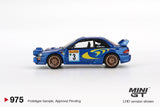 Subaru Impreza WRC98 #3 1998 Rally Monte-Carlo 3rd Place - MINI GT - 1:64