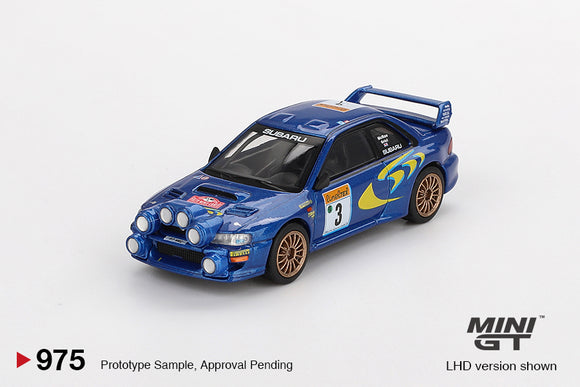 Subaru Impreza WRC98 #3 1998 Rally Monte-Carlo 3rd Place - MINI GT - 1:64