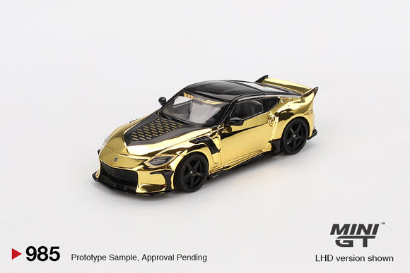 Nissan Z VeilSide FFZ400 (LHD) (Gold Chrome) - MINI GT - 1:64